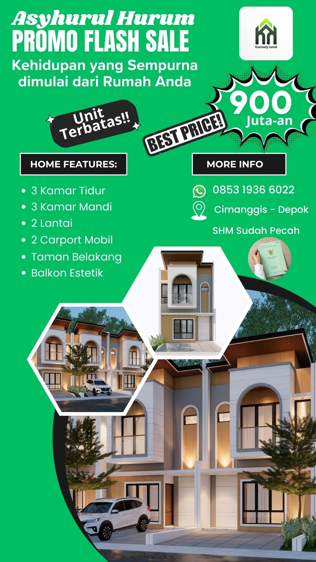 rumah eksklusif di cimanggis depok