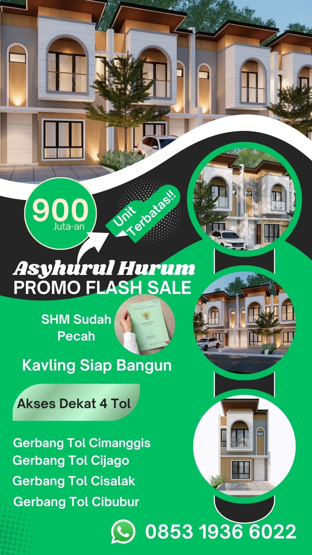 rumah murah di depok 900 jutaan kpr syariah