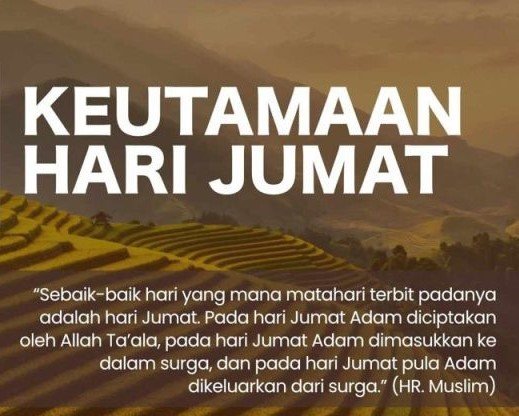 Keutamaan Hari Jum'at perumahan kamaly townhouse